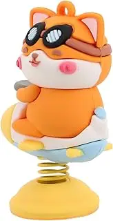 ABOOFAN Cute Cartoon Car Dashboard Decoration Kawaii Shaking Figurine Aesthetic Accessory for Women Versatile Decor for Car Home Office Sturdy Design