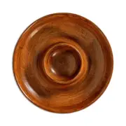 Juliska Bilbao Wood Chip & Dip Bowl