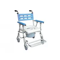 在飛比找樂天市場購物網優惠-【耀宏】鋁合金收合式便器椅/洗澡椅 (有輪/高低可調) YH