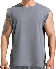 [VgueElegc] Men's Waffle Knitted Textured Tank Tops Male Casual Waffle Tank Tops Textured Sleeveless Shirt for Men