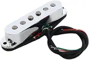 Vaveren Alnico 5 Humbucker Electric Guitar Pickups Single Coil Prewired Noiseless Guitar Pickup Set for DIY Musical Instrument, argent