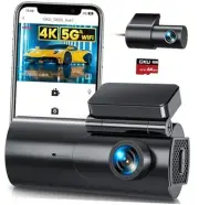 Dash Cam Front and Rear Camera – 4K+1080P Dual Dash Camera for Cars with D600