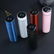 Pro Smart Water Bottle Touch Screen Insulated Stainless Steel LCD Never Charge