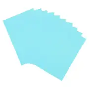 10 Sheets Glitter Foam Sheets Craft Adhesive Sheets EVA Foam Sheets Sky Blue