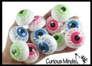 Set of 12 Eye Dome Poppers Party Favors - Eyeball Gross - Doctor, Optometrist Op