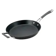 Anolon Endurance+ 30cm Non-Stick French Skillet w/ Lid Round Pan Cookware Black