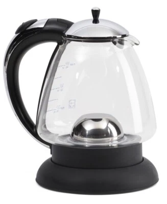 Capresso H2O Plus Glass Cordless Electric Kettle 57 oz Model 259 Polished Chrome