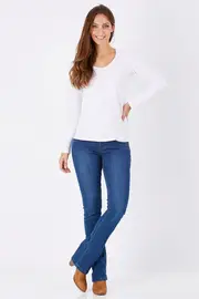 Leah Pull On Mid Rise Bootcut--LOL-LEAH-W17