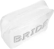 SOESFOUFU Wedding Bride Emergency Kit Makeup Bag Clear Travel Essentials for Women Clear Make up Bags for Women Travel Size Toiletries Clear Cosmetic Bags Makeup Travel Bag Makeup Bag Travel