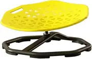 SiaBiced Kids Swivel Chair Body Coordination Training Load Bearing 360 Degree Rotation Rotating Seat Sensory Toy Improve Balance, Yellow