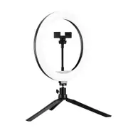 Adjustable 10 Led Fill Light Tripod with Phone Clamp