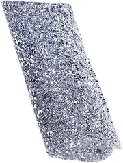 FOYTOKI Nail Art Cover with Rhinestones Durable Nail Art Cushion for Creative Manicures DIY Enthusiasts Silver Table Mat
