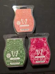 Scentsy Wax Bar Lot of 3 - MINT FIELDS, GLORIOUS GRAPEFRUIT, COASTAL STRAWBERRY