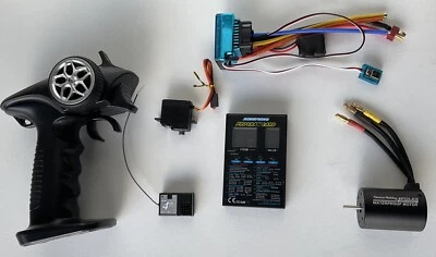 Brushless Motor Combo w/ Sensor ESC 3650 4300kv 1/18 1/16 1/14 1/12 1/10 Solder