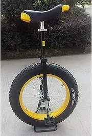 Large Adult's Unicycle for Men/Women/Big Kids, 20 Inch, Female/Male Unicycle with Alloy Rim & Stand, User Tall Than 165Cm, Best Birthday Gift Durable TDF