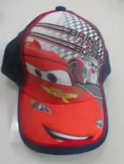 NWT Disney Boys Blue Baseball Cap Lightning Mcqueen 95 Hat size 53cm Piston Cup