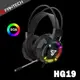 yardiX代理【FANTECH HG19 RGB USB光圈耳罩式電競耳機－RGB燈效/懸浮式頭帶/降噪麥克風】