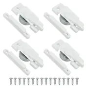 4pack Window Sash Locks Middle Hole Sliding Cam Sash Locks with Rectangle Keeper