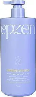 epzen Awaken Cleanse Invigorating Body Wash - Pink Grapefruit, Sweet Orange & May Chang Oils Body Wash Shower Gel - Skin Softening, Energising Daily Cleanser with Pump