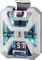 Windproof Luminous Lighter 3 Modes of Flashlight Dual Arc Plasma Electric Lighters USB Type-C Rechargeable with Battery Indicator & Ignition Times Monitor - Mechanical Style Gift Men