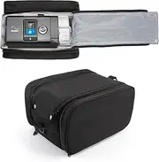 CPAP Travel Bag, CPAP Machine Travel Carry Storage Case Compatible with ResMed Machine and Accessories,Portable Storage Organizer Case Fits for CPAP Equipment and Supplies,12.4"x8.7"x7.1", Black