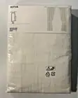 NEW Ikea Ritva WHITE TIE BACK CURTAINS-2 Panels 57” x 65” Light Filtering