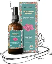 Ethnomed Indigenous Hair Oil with Cedarwood, Hibiscus, Tea Tree & Grapeseed Oil, 100% Certified Organic for Men & Women, 100 ML
