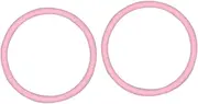2 Pieces Patella Strap Silicone Knee Band Round Accessory Comfortable for Basketball Flexible Brace, Pink