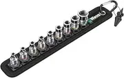Wera Belt A 1 Zyklop Socket 10 Piece Set with Holding Function, 1/4-Inch Drive, 10, 4013288190758