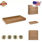 Hazelnut Wood Changing Tray Fits 31" Changing Pads - Easy Dresser Upgrade