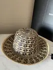NWT Saint Laurent Maui Hat Beige/Black Size 59 ( XL ) Italy