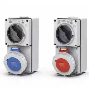 Switched IP67 CEE Wall Mounted Power Socket.