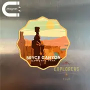 Bryce Canyon National Park Fridge Magnet for Refrigerator Themed Hiker Traveler