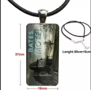 Bates Motel Glass Cabochon Pendant Necklace Psycho Norman Bates Classic Horror