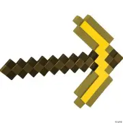 Minecraft ; Gold Pickaxe Costume Accessory