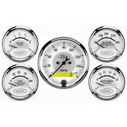 Autometer Ford Hotrod Gauge Kit Electric Speedo/Oil/Water/Fuel/Volt - 5 Piece, Full Sweep, AU880087