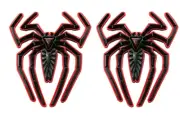 UK 2Pcs/set Spider Decal for Can Am Spyder Silverado Black Widow Redline