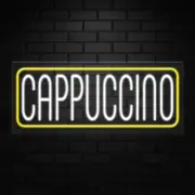 Cappuccino Neon Sign for Retail Displays | LED Flex Neon | 32"W x 13"H x 1"D