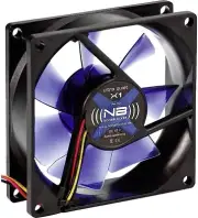 Noiseblocker Black Silent X-1 80x80x25mm Computer Case Fan