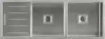 Hafele Squareline Double Bowl with Drain