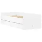Bed Frame With Drawers White 90X190 Cm plywood Single Bed Frames