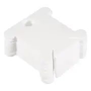 100pcs Plastic Floss Bobbins, Thread Cards Cross DIY Sewing Storage, White