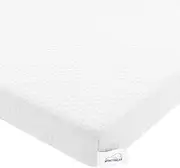 WOWTTRELAX Memory Foam Mattress Topper Small Double Bed, 3 IN Dual-Layer Extra Thick, Flexible Ventilated Design With Washable & Removable Knitting Cover, Back Pain Support (120x190x10cm)