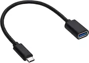 EZONEDEAL USB C to USB 3.0 Adapter, Type C Male to USB 3.0 Female OTG Cable Adapter Compatible with MacBook Pro/Air, Samsung Galaxy S20 S20+ Ultra Note 10 S9, USB C to A Male to Female Adapter