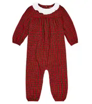 [Polo Ralph Lauren Kids] Polo Ralph Lauren Kids Baby checked cotton playsuit M 12 multicoloured