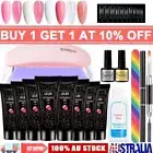 Full Poly Gel Nail Extension Builder Kit Gel Nail Polish UV Lamp Kit Manicure AU