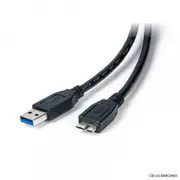 Connect Cable Male USB A to Type B Micro Cable 2m Connector Cord Converter Black