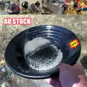 1PCS Plastic Gold Pan Panning 38.5cm 15 inch Black Prospecting Sifting Kit RY