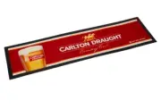 Carlton Draught Beer Mat Bar Runner Rubber