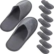 Disposable Home Slippers 10 Pairs Hotel Room Slipper Guest Slippers Teen Girls' Comfortable Travel Spa Slippers